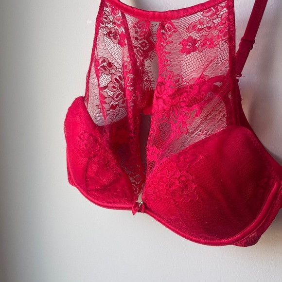 La Vie En Rose Beautiful Lace Halter Bra 34B - Picture 2 of 5